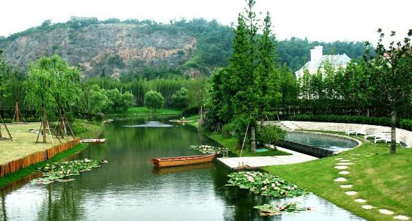 济南幸福柳农业观光园景观河道水处理